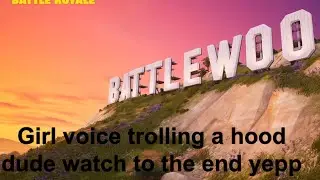 Girl voice trolling a hood dude ￼watch to the end yepp 