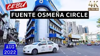 🔥[4K CEBU 🇵🇭] ▶︎  FUENTE OSMEÑA CIRCLE | Walking Tour | #Philippines