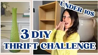 Budget Thrifting Challenge! 3 DIY Projects Under 10$💡