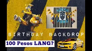Part 6 | Bumblebee Birthday Party Decor | Birthday Backdrop + DIY HBD BANNER | Easy & Affordable DIY