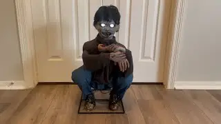 Limb Eating Zombie Boy Animated Prop Demo - Spirit Halloween 2013/2014 (2022 Remake)