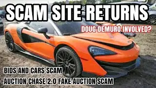 Bids For Cars SCAM Auction Chase 2.0, Doug DeMuro Involved? Clear And Present Scam.
