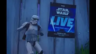 FORTNITE STAR WARS PREVIEW THE BRAND NEW LIGHTSABER AND RIFLE IN GAME