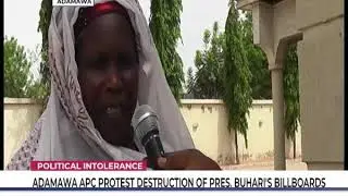 Adamawa APC protests destruction of Buhari's billboards