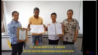 TVSIGI* EMPAT MILYAR RUPIAH BANTUAN PT. OLAM INDONESIA DI KAB.SIGI