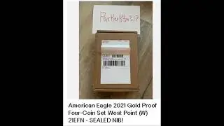 American Eagle 2021 Gold Proof Four-Coin Set West Point (W) 21EFN - SEALED NIB!