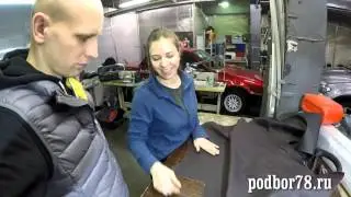 Ремонт х5 : перетяжка руля.