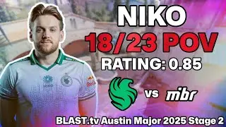 NIKO 0.85 vs MIBR BAD OR UNLUCKY? (Inferno) | BLAST.tv Austin Major 2025 Stage 2