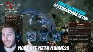 Razor Wings Evade Spiritborn - more OFF meta Madness |  Diablo4 S9 Speedfarm Build Guide