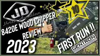 All Power. The Gentron  8420E-series Wood Chipper First Time Review