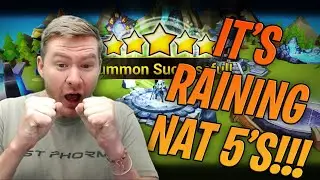The MOST NAT 5'S I'VE EVER PULLED In Our First Big Summon Session!! | Summoners War