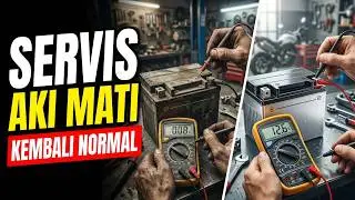 Cara Servis Aki Kering Soak, Motor Tidak Bisa Starter Langsung Normal