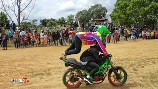 YAMAHA VIXION FREESYTLE DI JALUR GRASSTRACK, NYARIS CRASH