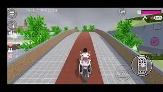 Driving in Sakura School Simulator ASMR