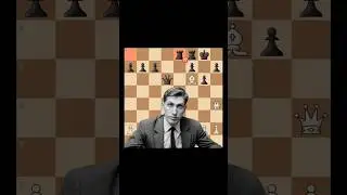 QUEEN SACRIFICE BY BOBBY FISCHER 🥶🔥 | #chess #checkmate #magnuscarlsen #gothamchess #hikarunakamura