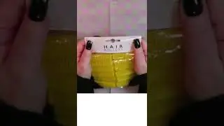 9 seconds squeezing hair rollers in crinkly packaging ASMR #asmr #shorts #asmrsounds #crinkles