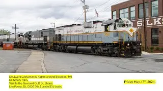 4K! Delaware Lackawanna action around Scranton, PA! 05 17 2024! #alcotrains #shortlines #trainvideo