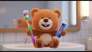 Teddy Bear&rsquo;s Toothbrush Song | Fun Brushing Rhyme for Kids | Nursery Rhymes & Songs for Children