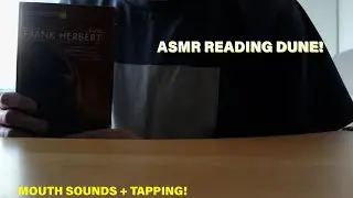 ASMR Fast Reading Dune (Mouth Sounds / Tapping)