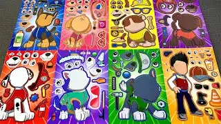[Paper diy] RYDER, CHASE, MARSHALL, SKYE & FRIENDS ✨ PAW PATROL Paperdiy Sticker Book 퍼피 구조대