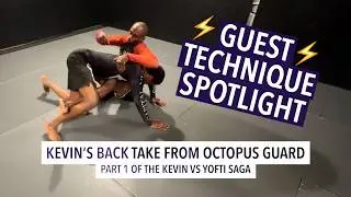 Kevin's Back Take from Octopus Guard ⚡️ Jiu Jitsu w/ Jen Z ⚡️ Guest Technique Spotlight