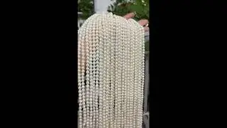 5-6mm Natural High Luster Round Baroque Pearls