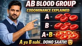 Codominance। AB Blood Group = Genetics ka Sabse Bada Twist 🤯 । Genetics I Biology Class 12 I#biology