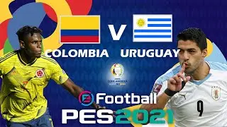 URUGUAY VS COLOMBIA | COPA AMERICA CUP 2021 | PES 2021 | VICHUKUTTAN LIVESTREAM | w/ Dante JR 7 |