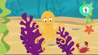 عالم الحيوانات البحرية للأطفال الأخطبوط  Octopus\معلومات مفيدة من منصة بيت الحروف #الأخطبوط