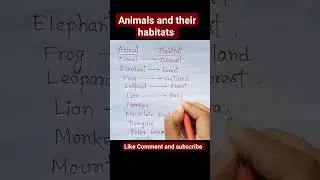 Animals and their habitats 🐶🔥🔥#ytshorts #education #viral #shorts