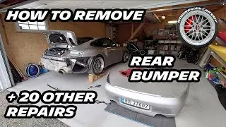 How to remove a rear bumper on my Porsche 996 turbo + 20 other repairs