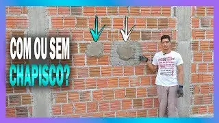 REBOCO, COM OU SEM CHAPISCO? TESTE NA PR&Aacute;TICA, VEJA!