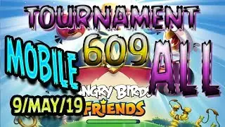Angry Birds Friends All Levels MOBILE Tournament 609 Highscore POWER-UP walkthrough #AngryBirds