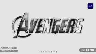 Cinematic Intro Text Animation in After Effects Tutorial in Tamil #motiongraphics #logointrovideo