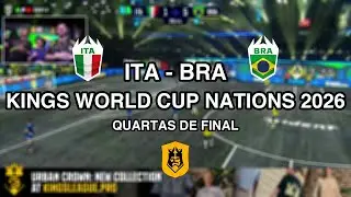 Gaules | Kings World Cup Nations 2026 | QUARTAS DE FINAL | IT&Aacute;LIA vs BRASIL | Partida Completa