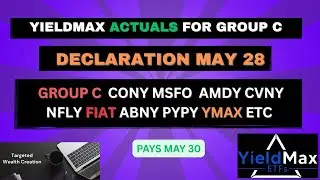 YIELDMAX GROUP C ACTUAL DECLARATIONS CONY MSFO CVNY AMDY NFLY PYPY ABNY ULTY YMAX YMAG HOOY LFGY ETC