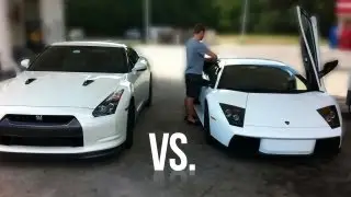 Lamborghini Murcielago vs. Nissan GT-R Street Race