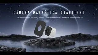 C&acirc;mera Magn&eacute;tica Starlight 2K &mdash; Vis&atilde;o Noturna Colorida & Imagem Ultra HD