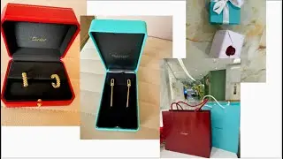 Double unboxing!! Tiffanyandco hardwear double link earrings and Cartier clash earrings small model
