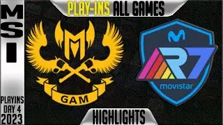 GAM vs R7 Highlights ALL GAMES | MSI Play ins 2023 Lower Round 1 | GAM Esports vs Rainbow7