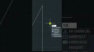 mirror command in autocad || mirror command #shorts #autocad