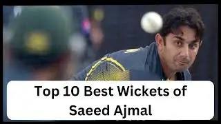 Top 10 Best Wickets of Saeed Ajmal | Saeed Ajmal Best Bowling