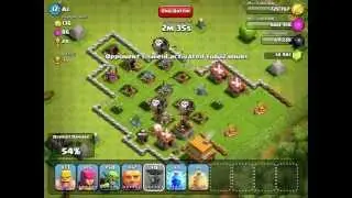 Clash of Clans - bonbee canada 2 - Attack with balloons on low level farming for fun