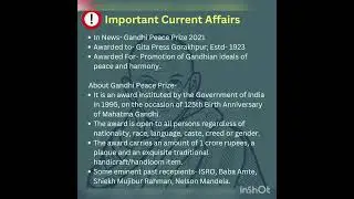 #gandhi peace prize