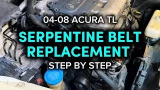 How To Replace Serpentine Belt 04-08 Acura TL