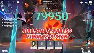 Xiao Solo 2.4 New Abyss Floor 12 Perfects 9 Star - Plunge & Dashing Genshin Impact