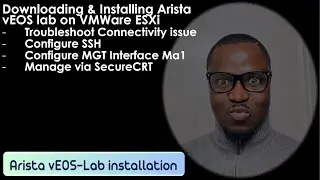 Step-by-Step Guide: Deploying Arista vEOS in VMware ESXi | Full Installation & Configuration