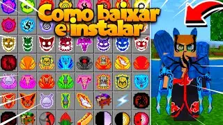 COMO INSTALAR O ADDON/MOD DO NARUTO JEDY PRIME 8.1 NO MINECRAFT PE! (Minecraft bedrock edition)