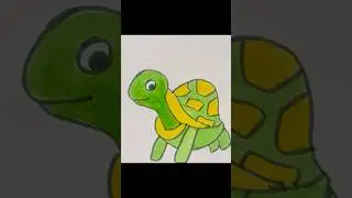 Tortoise easy drawing for kids #feedshorts #reels #shorts #shortvideo #easydrawing #shortsfeed#viral