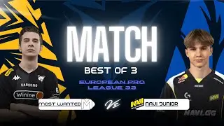 Most Wanted vs NaVi Jr. BO3 | European Pro League Season 33